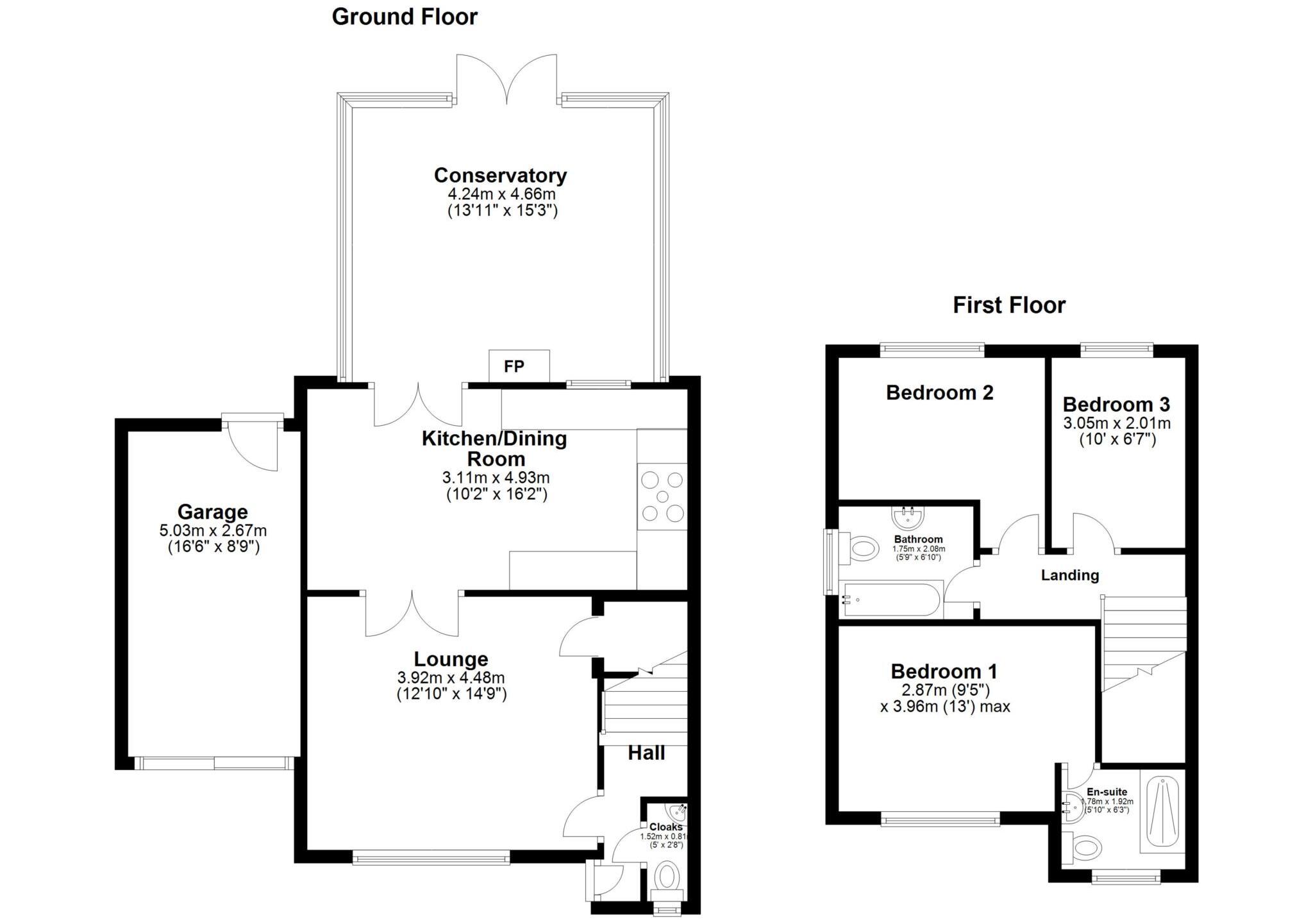 Kelly Bray, Callington floorplan