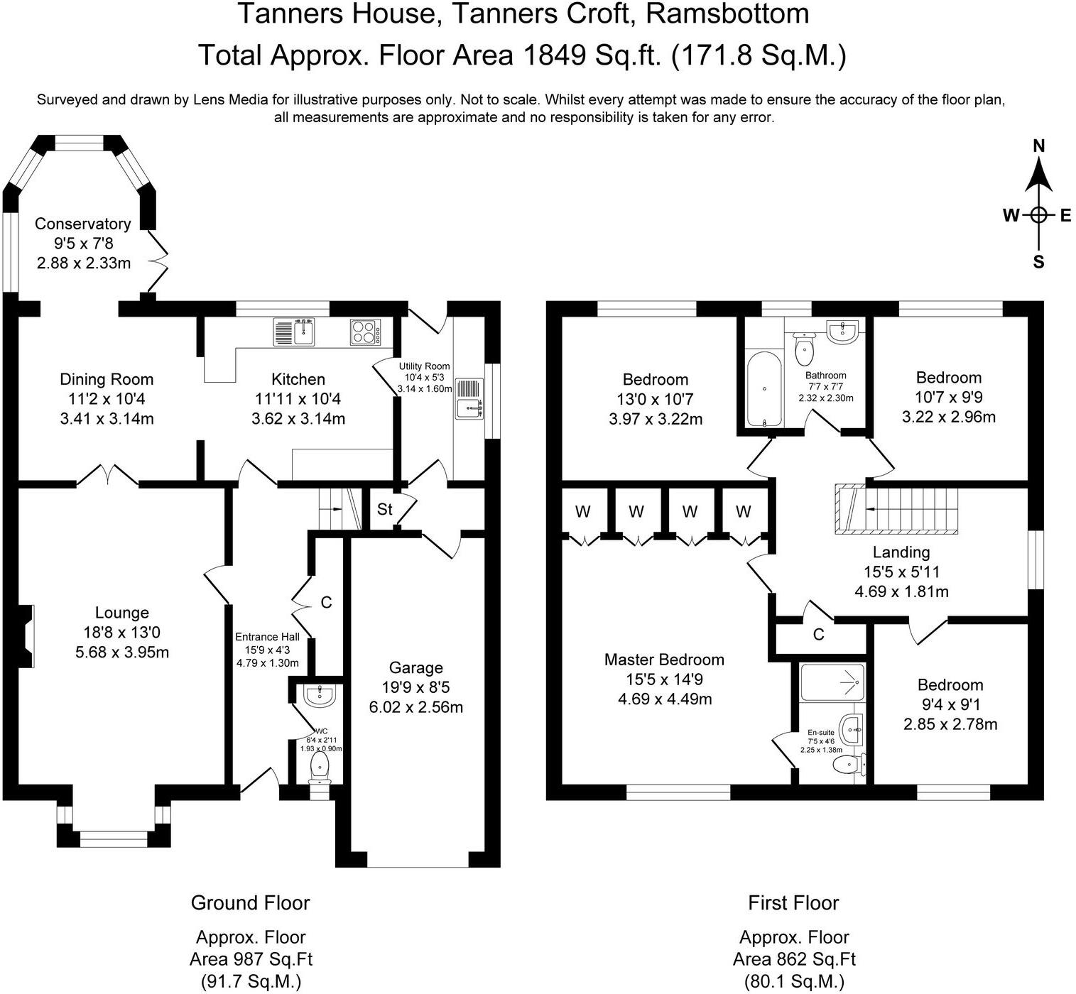Tanners Croft, Ramsbottom, Bury, BL0 9EY floorplan
