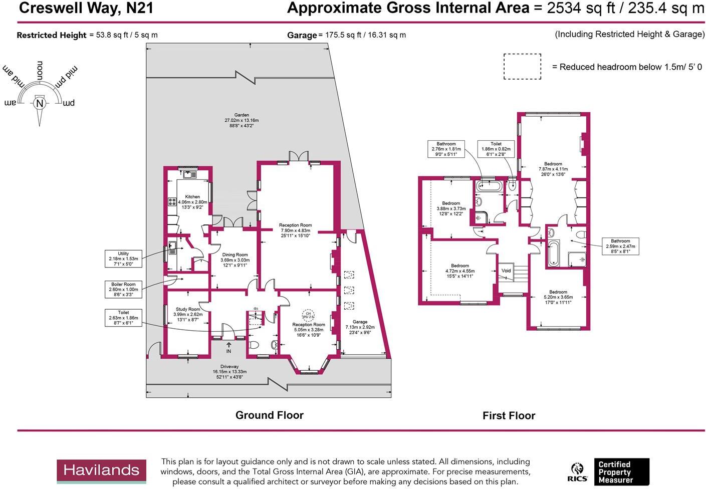 Cresswell Way, London floorplan