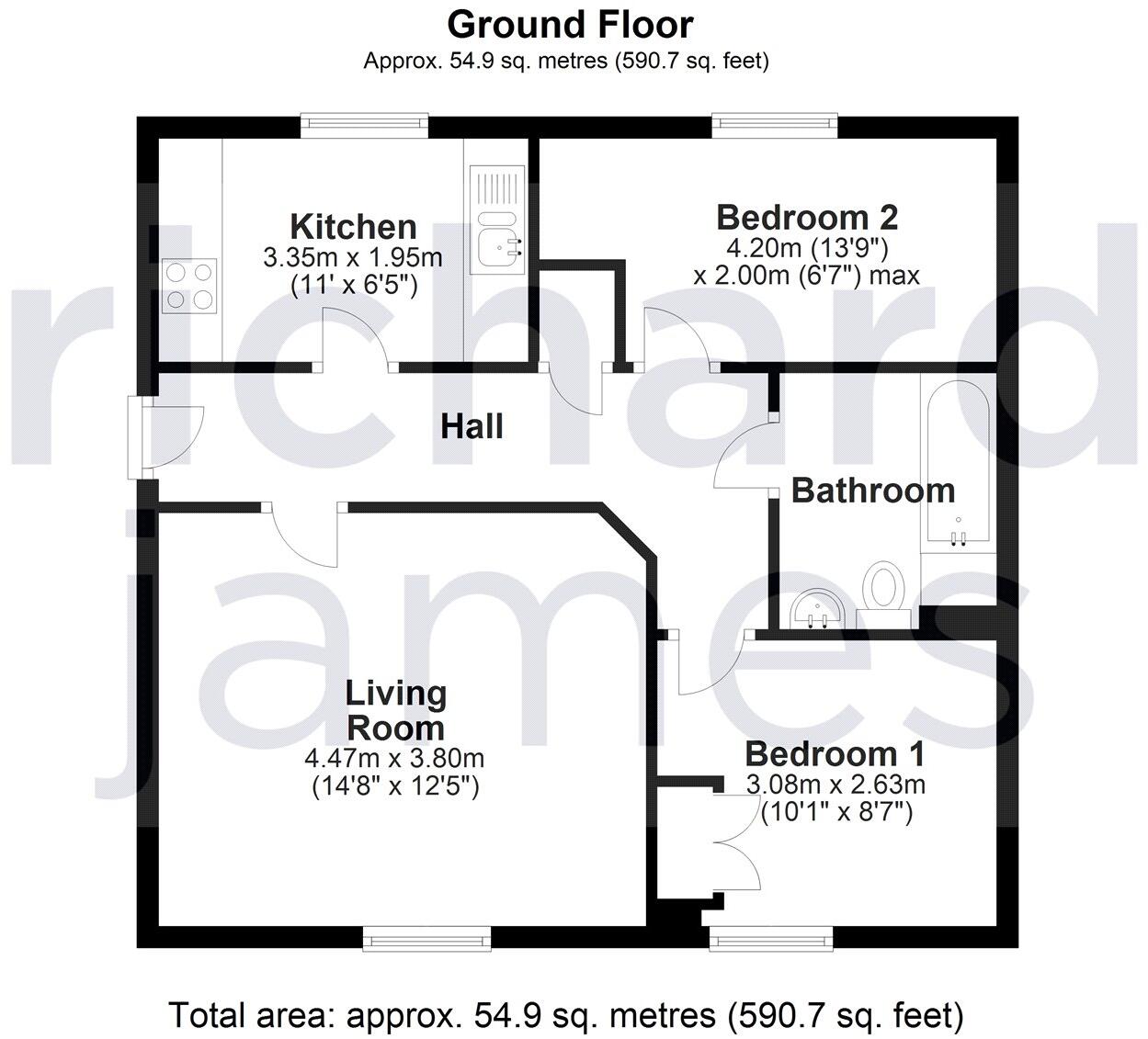 St Austell Way, Churchward, Swindon, Wiltshire, SN2 floorplan