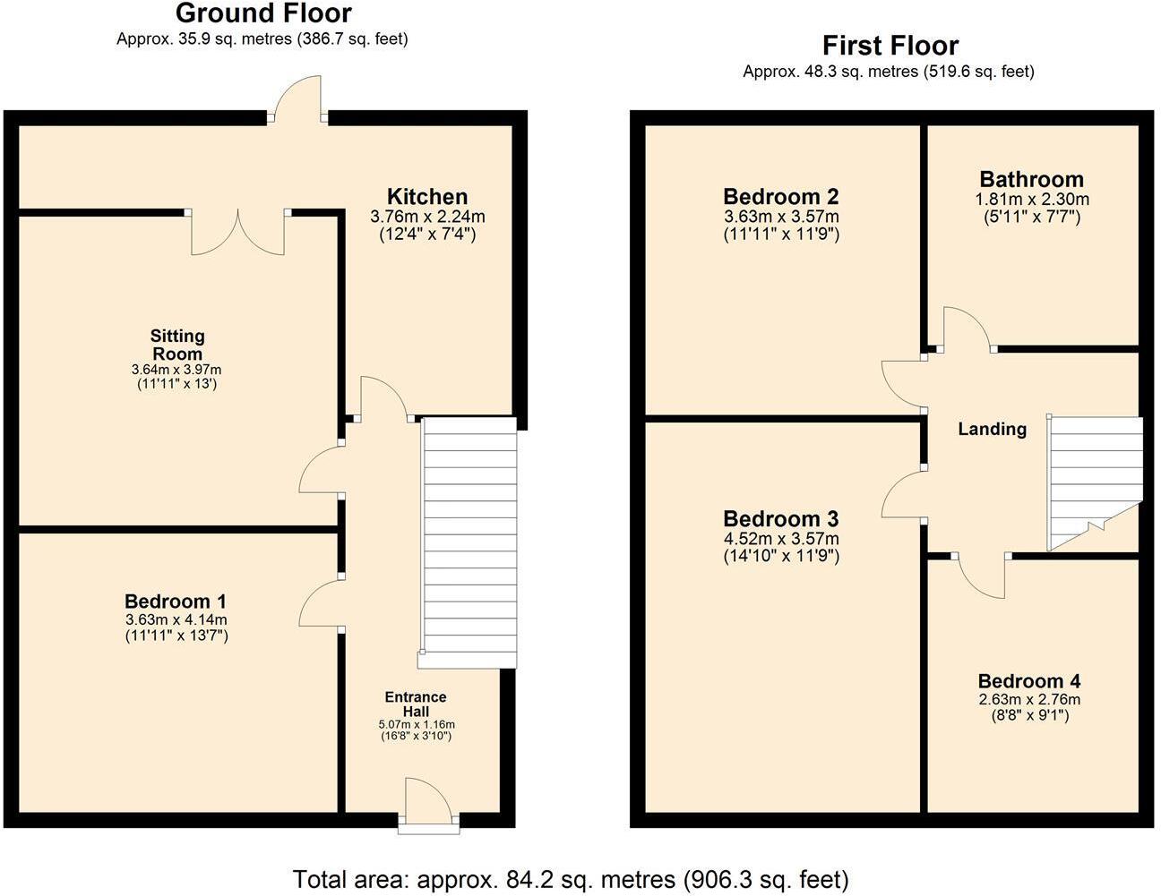 Union Road, Exeter floorplan