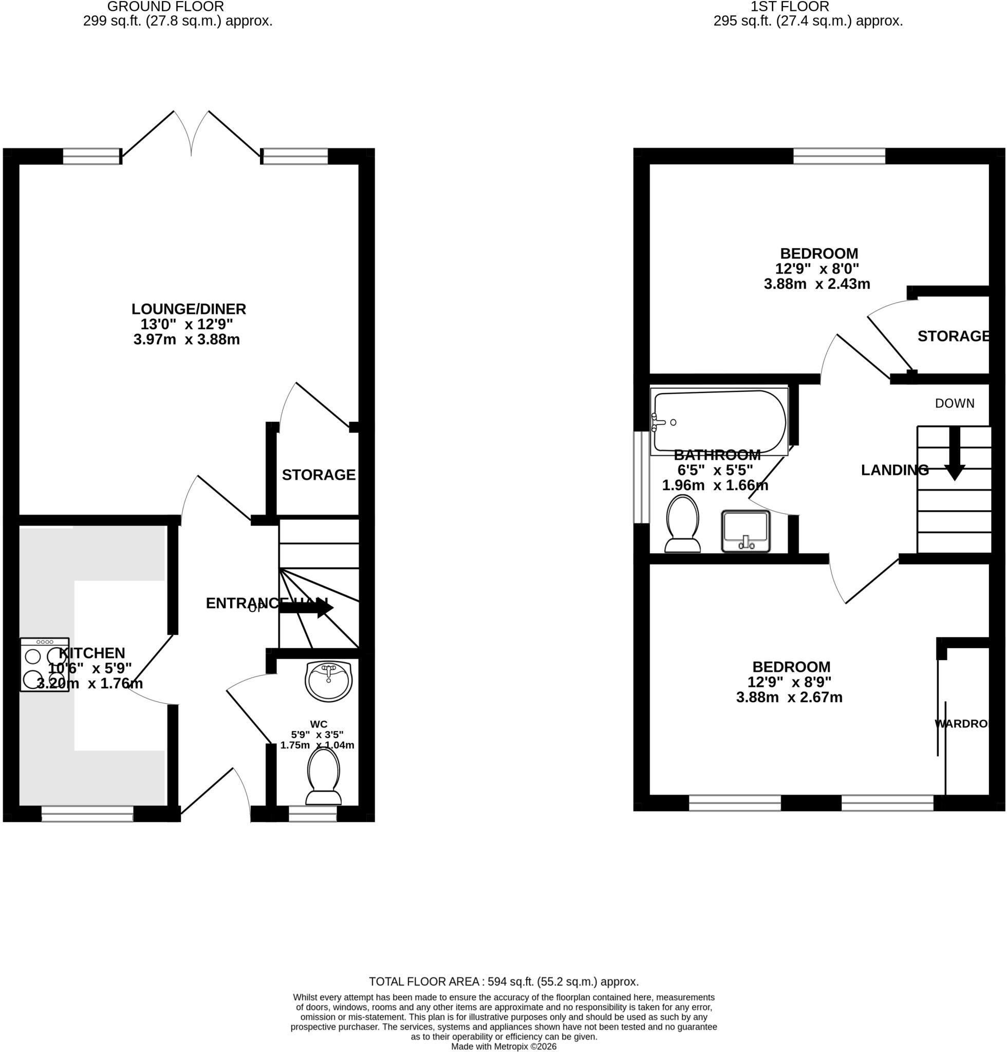Leyland Road, Dunstable, Bedfordshire, LU6 floorplan
