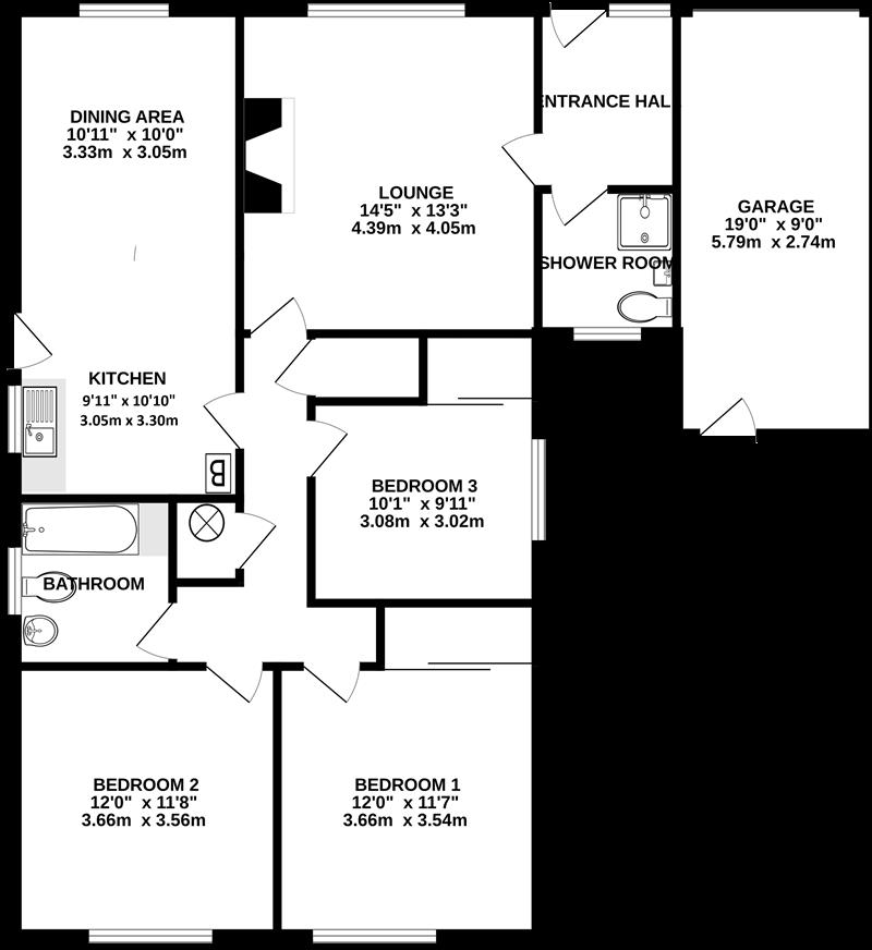 Maesmawr, Rhayader floorplan
