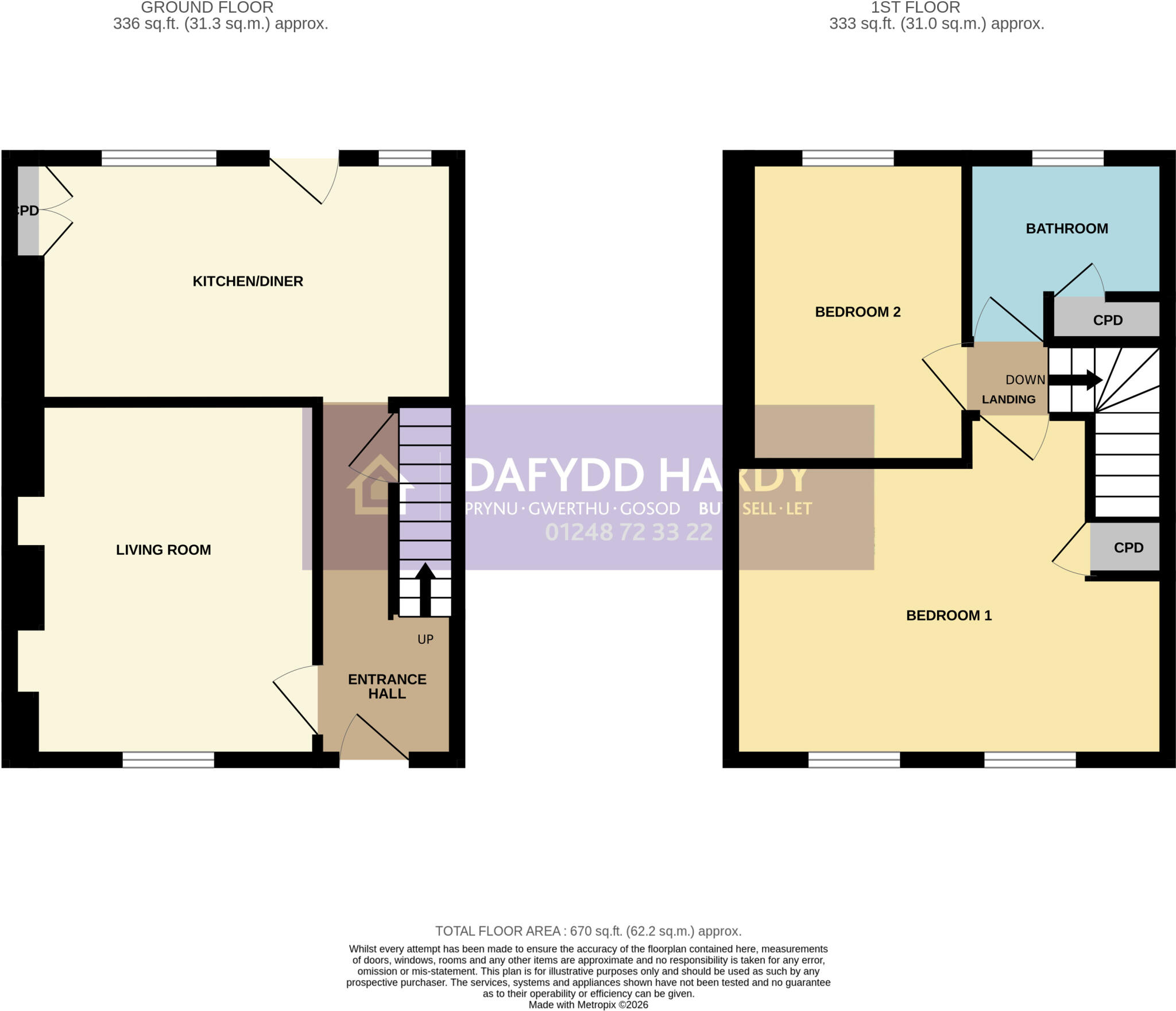 David Street, Penmaenmawr, Conwy, LL34 floorplan