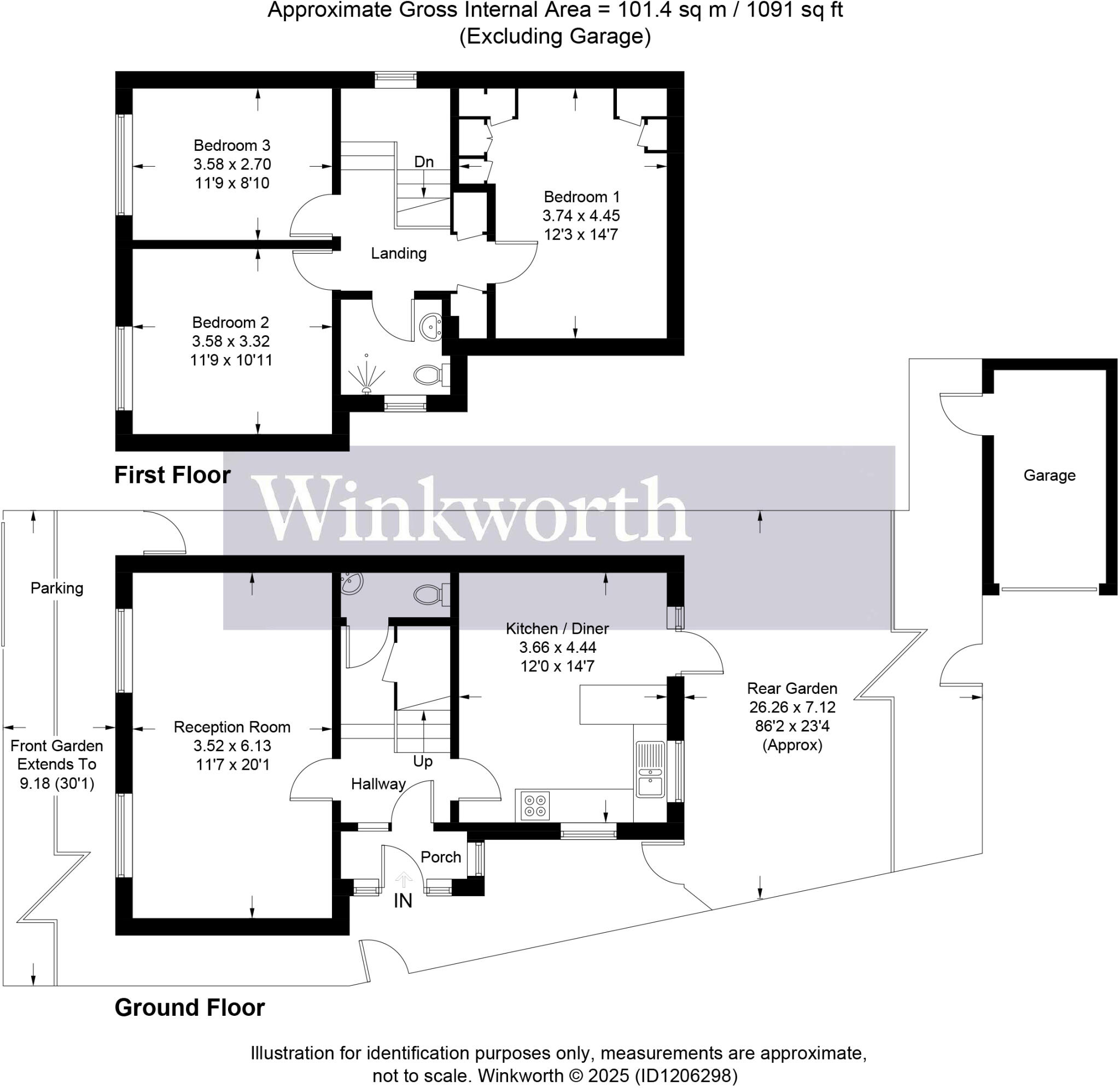 31A, Oakwood Avenue, Borehamwood, Hertfordshire, WD6 floorplan
