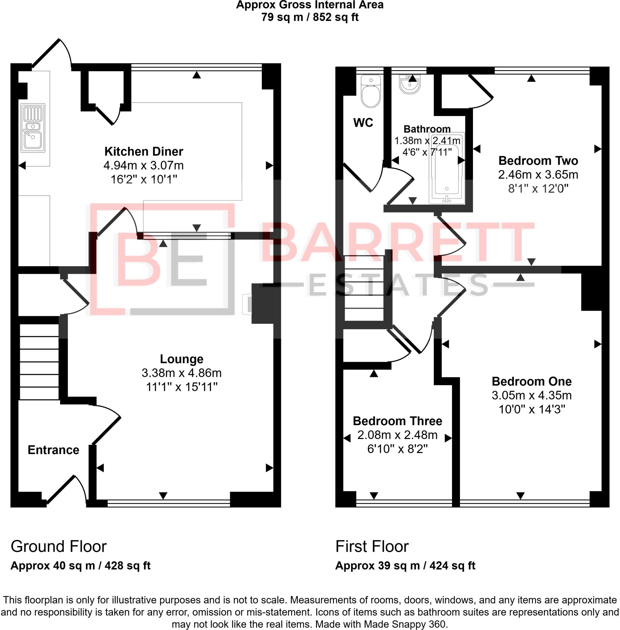 Woolmer Green, Basildon, Essex, SS15 floorplan