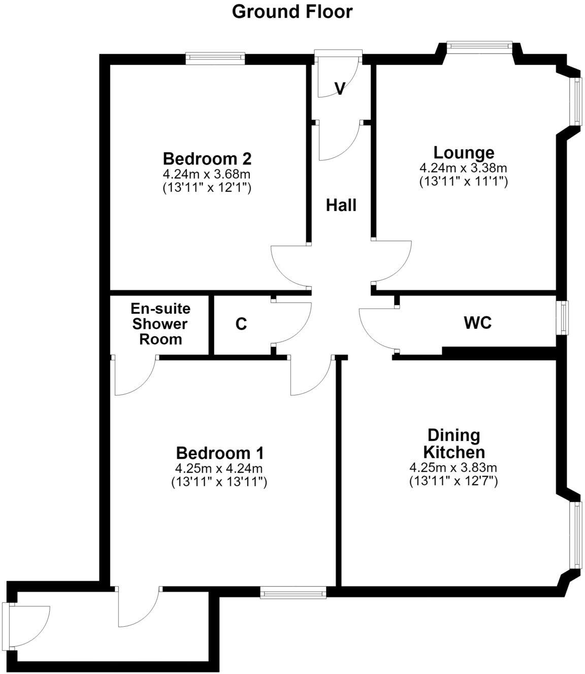 1 Citadel Place, Ayr, KA7 1JN floorplan