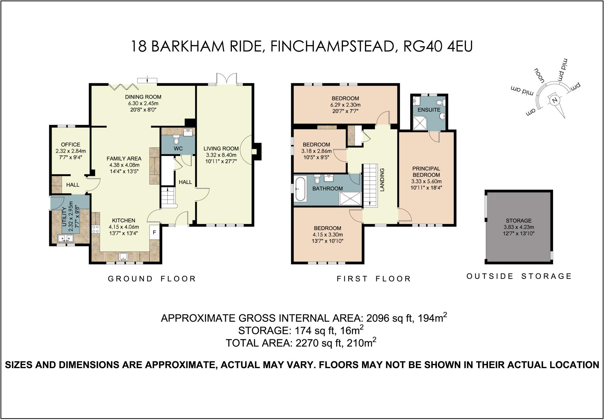 Barkham Ride, Finchampstead, Wokingham, Berkshire, RG40 4EU floorplan