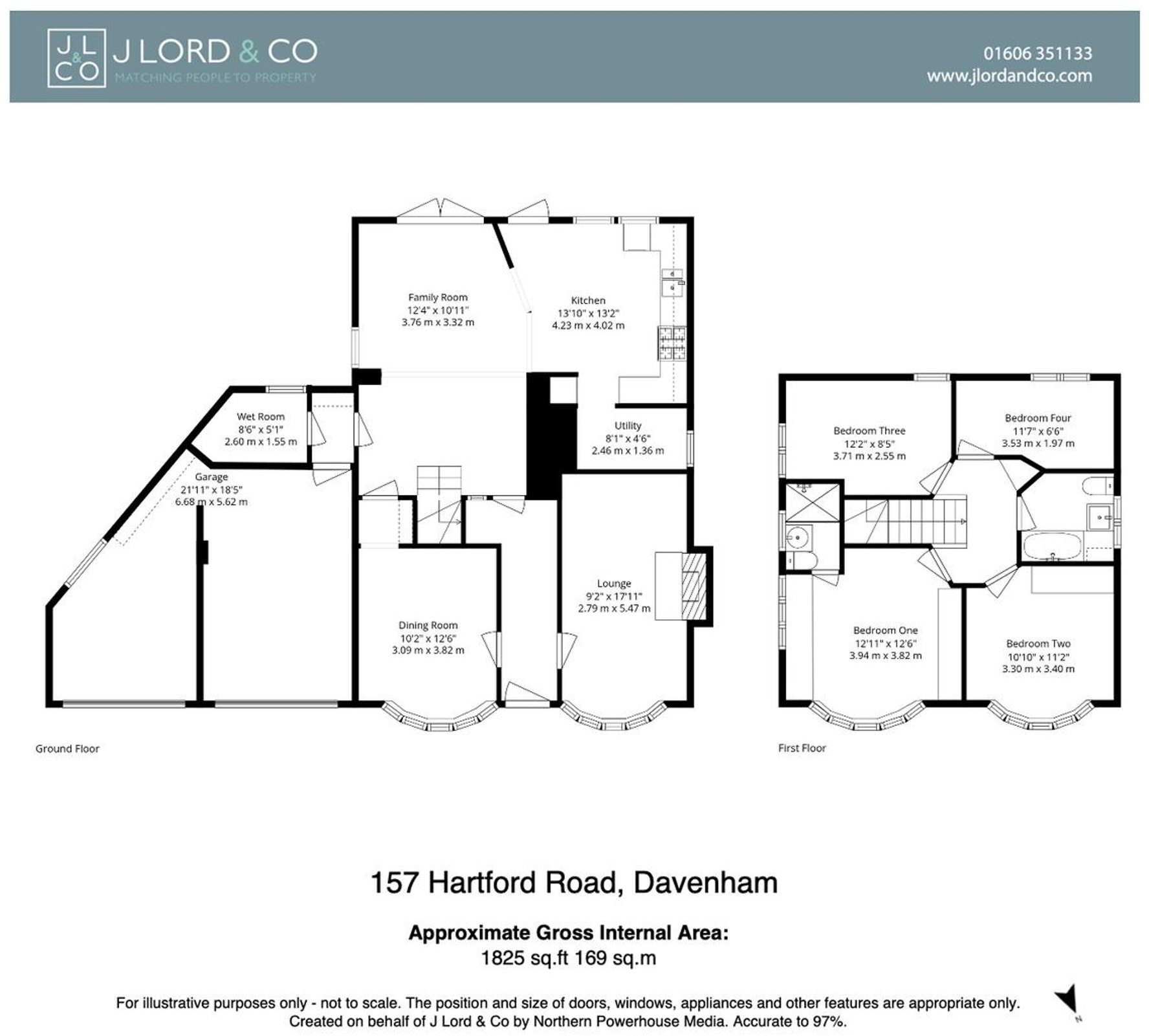 157-159 Hartford Road, Davenham, Cheshire, CW9 8JP floorplan