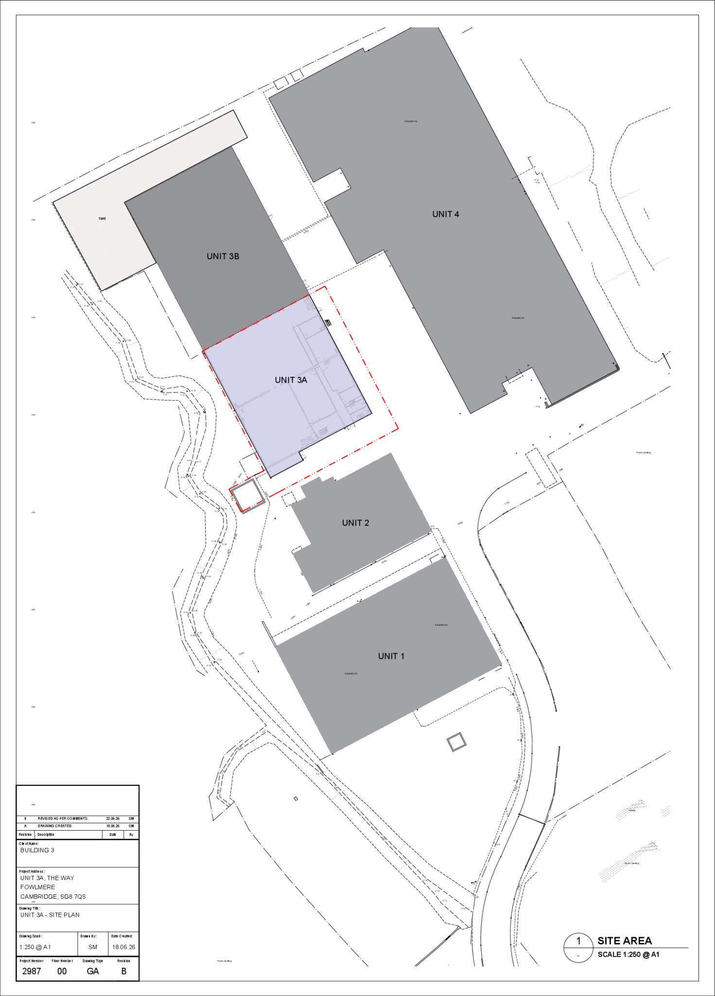 Fowlmere - SITE PLAN UNIT 3A - REV B.pdf