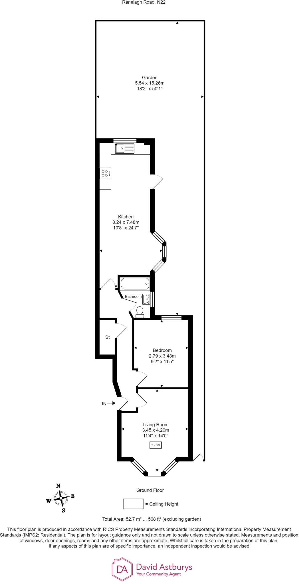 Ranelagh Road, Turnpike Lane Hornsey, London floorplan