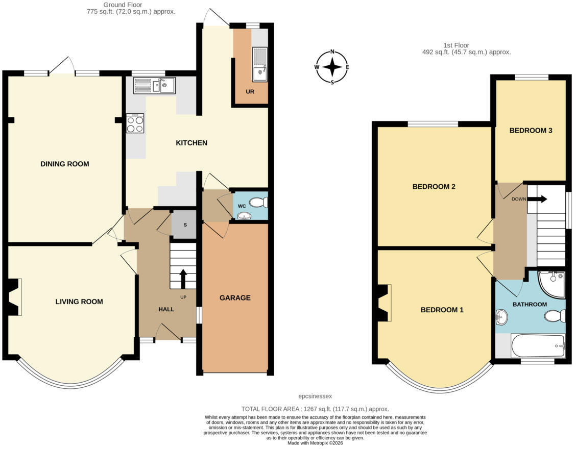 Cranston Park Avenue, Upminster, Essex floorplan