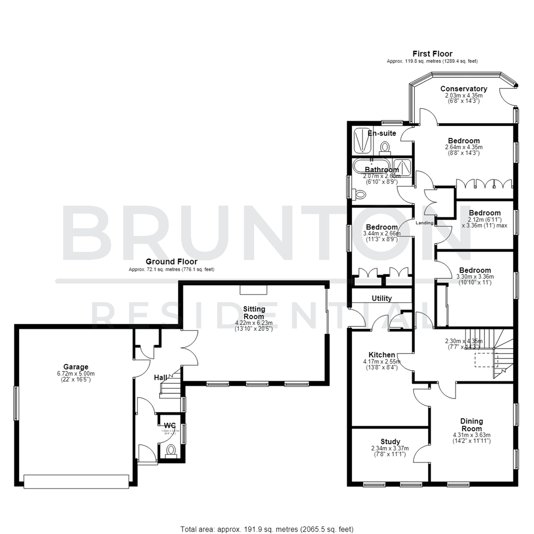 Hackwood Park, Hexham floorplan