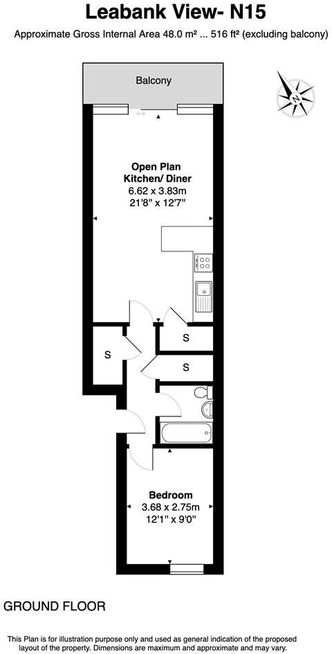 Grovelands Road, South Tottenham, N15 floorplan