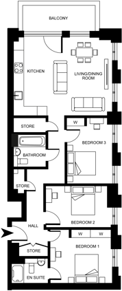 Fizzy East16 A - 7 Silvertown Way, London E16 1DL floorplan