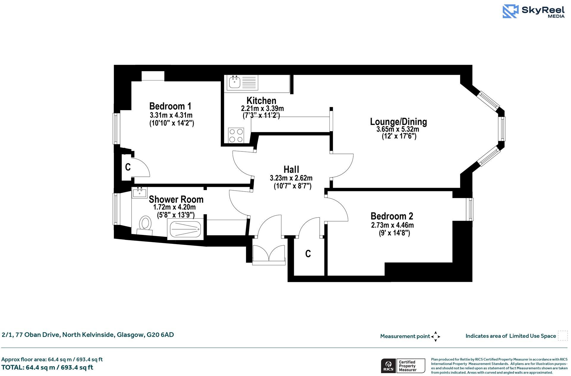 Oban Drive, North Kelvinside, Glasgow floorplan