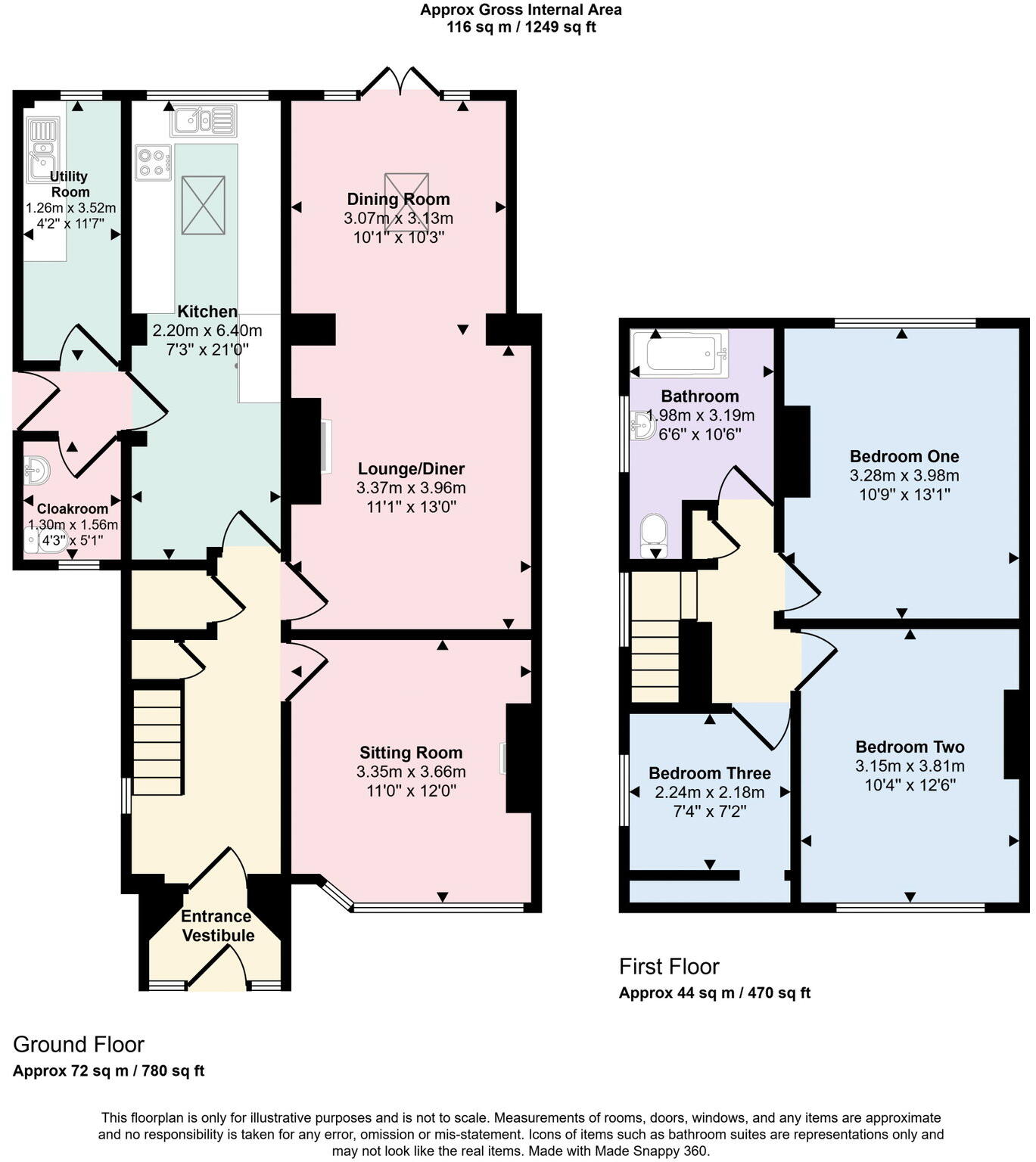 Oak Hill Drive, Prestatyn, Denbighshire LL19 9PU floorplan