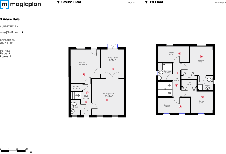 Adam Dale, Loughborough floorplan