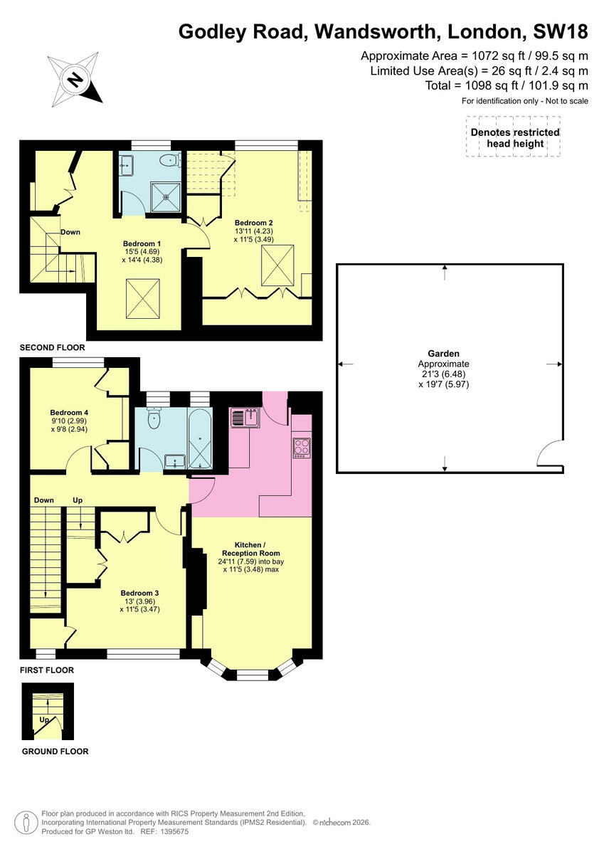 Godley Road, London, SW18 floorplan