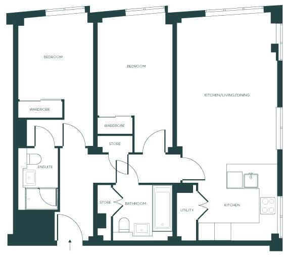 Ten Degrees, Croydon floorplan