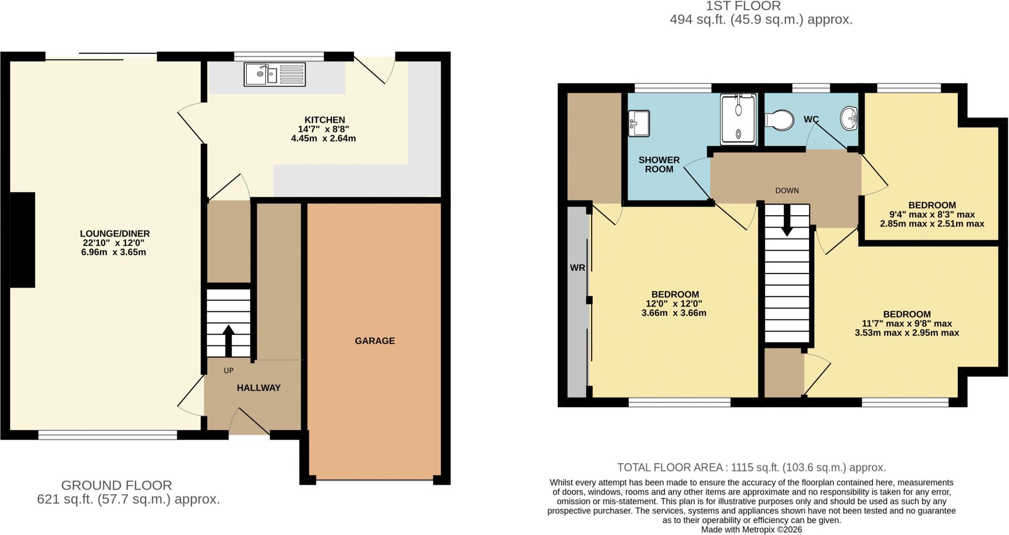 North Street, Winterton floorplan
