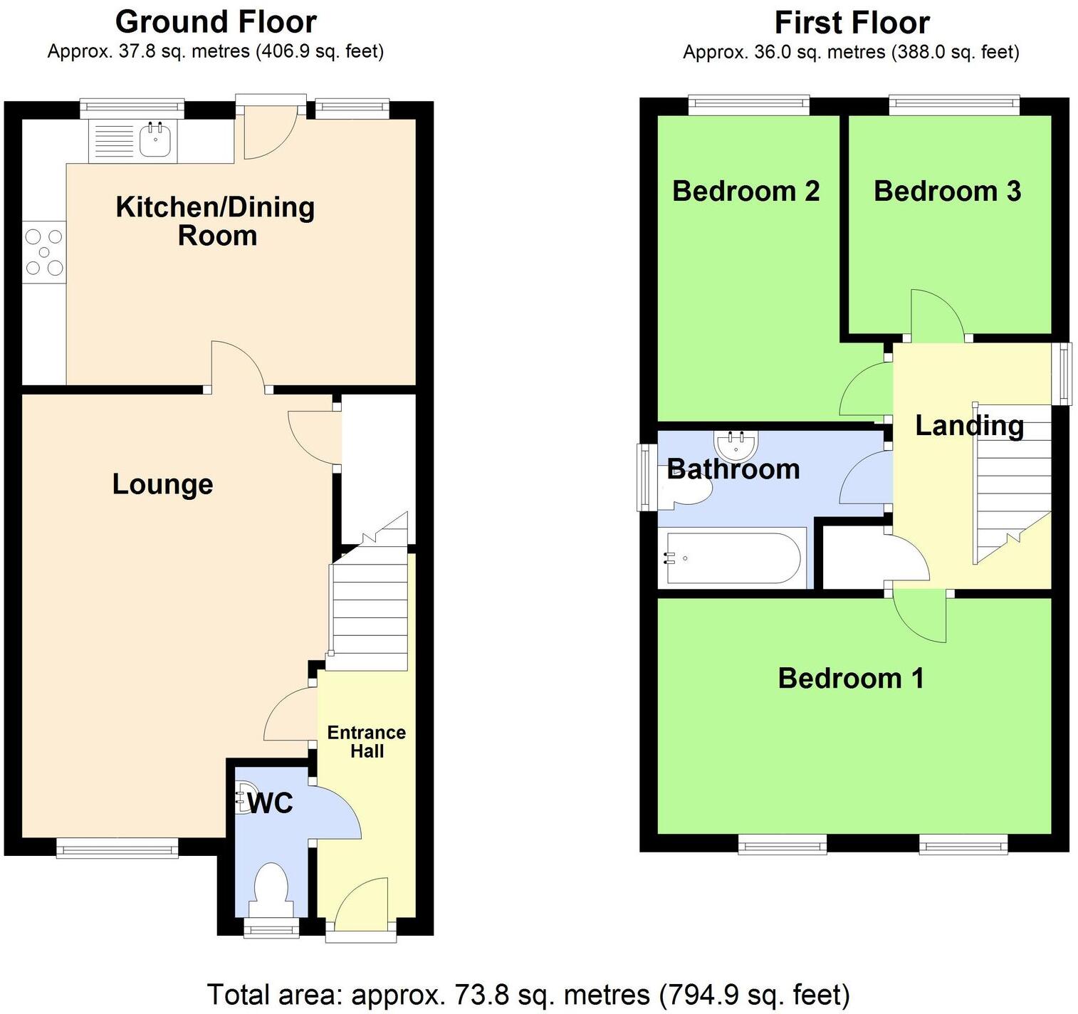 Ashby Meadows, Spilsby, PE23 floorplan