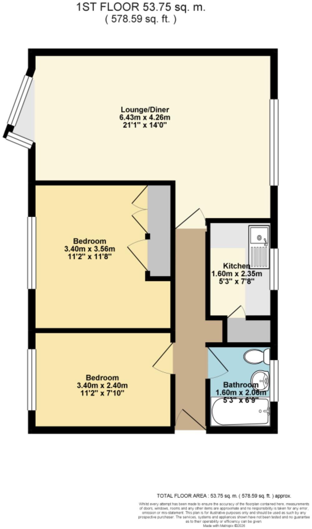 The Parade, Folkestone, Kent, CT20 floorplan
