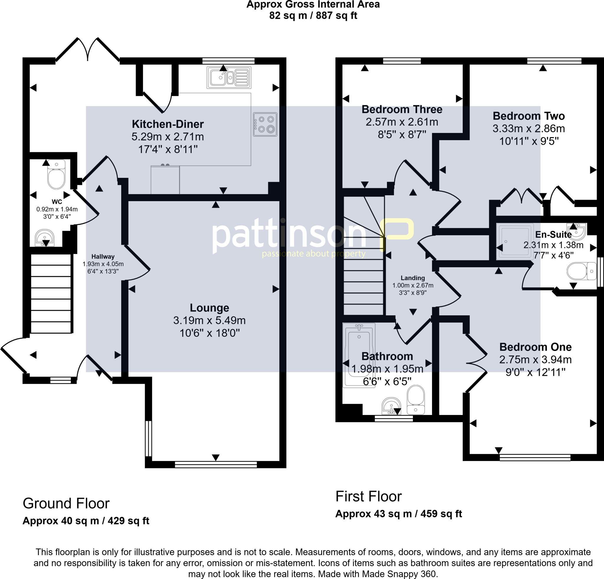 Burghley Gardens, Pegswood, Morpeth, Northumberland, NE61 6TN floorplan