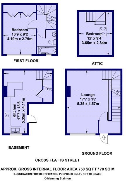 Cross Flatts Street, Beeston, Leeds, West Yorkshire floorplan