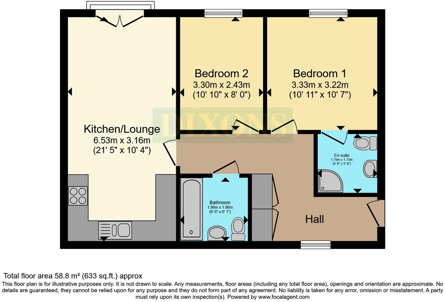 Donington Grove, Wolverhampton, West Midlands, WV10 floorplan