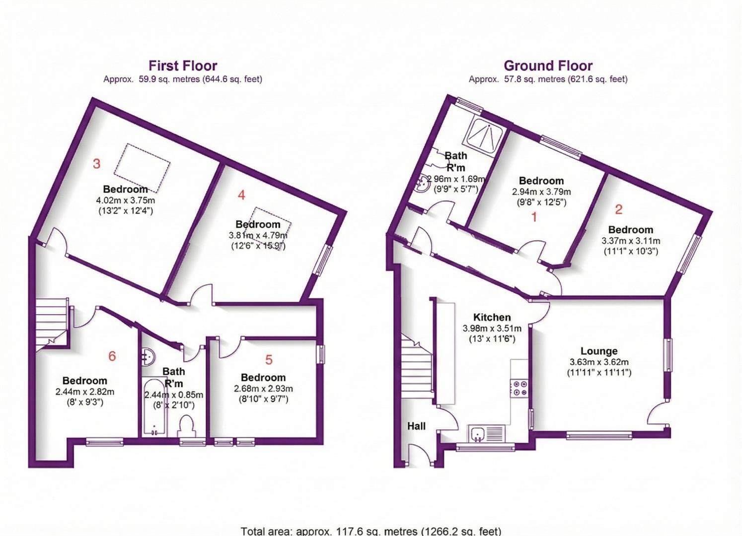 £120pppw Church Street, Lenton, Nottingham floorplan