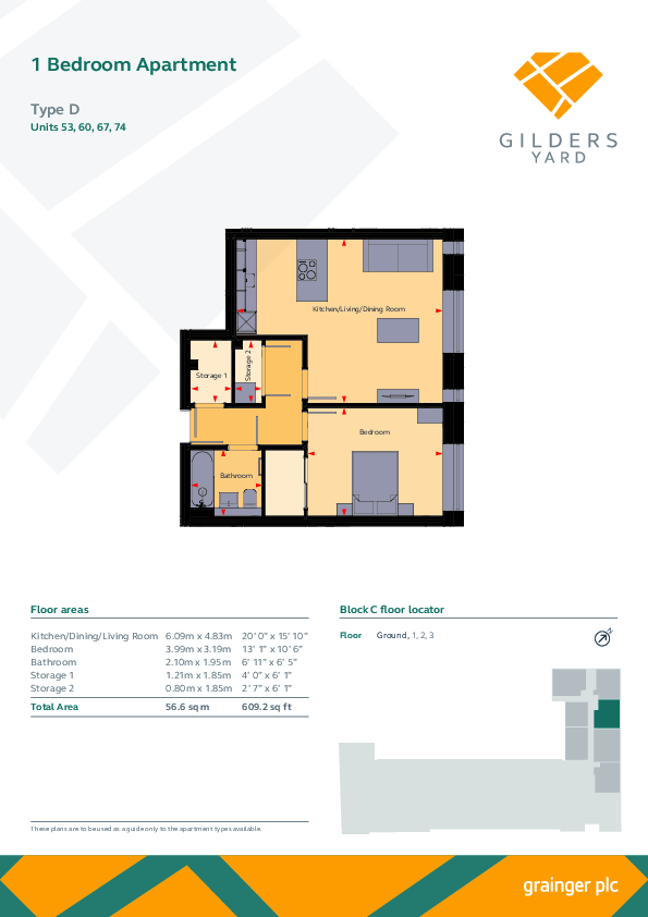 Gilders Yard, Birmingham Birmingham B18 floorplan