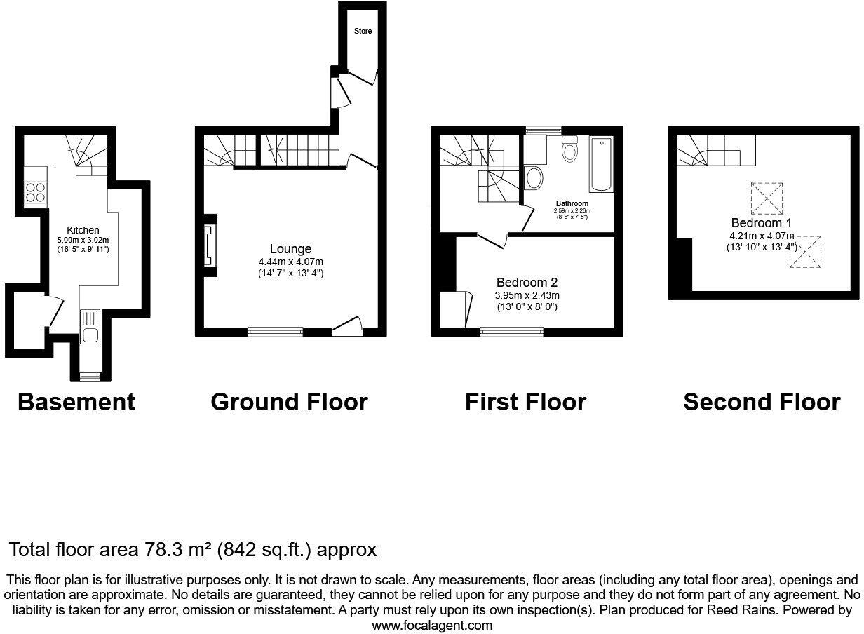 Moorfield Street, Halifax, West Yorkshire, HX1 floorplan