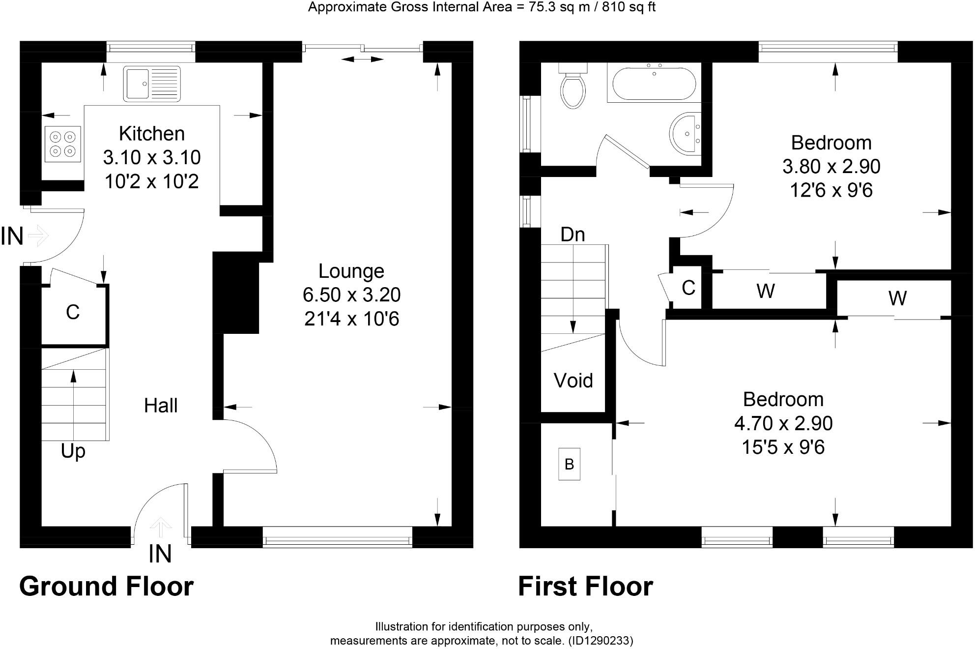 72 Cramond Gardens, Kirkcaldy, Fife, KY2 6DN floorplan
