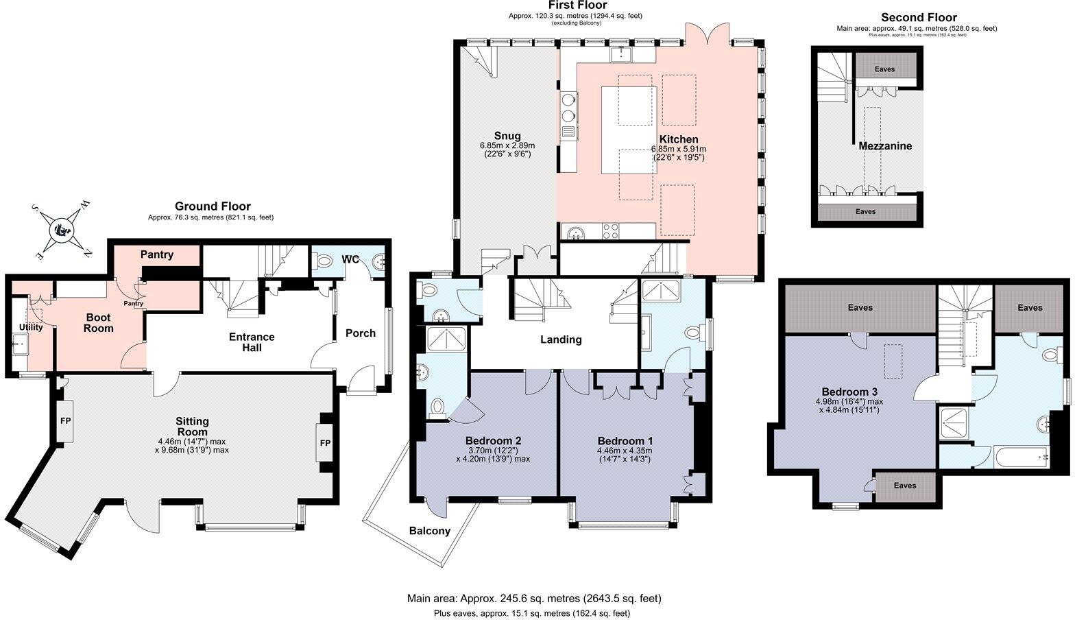 Above Town, Dartmouth, Devon, TQ6 floorplan