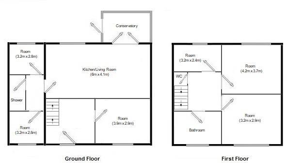 Yew Tree Road, Withington, £145pppw floorplan