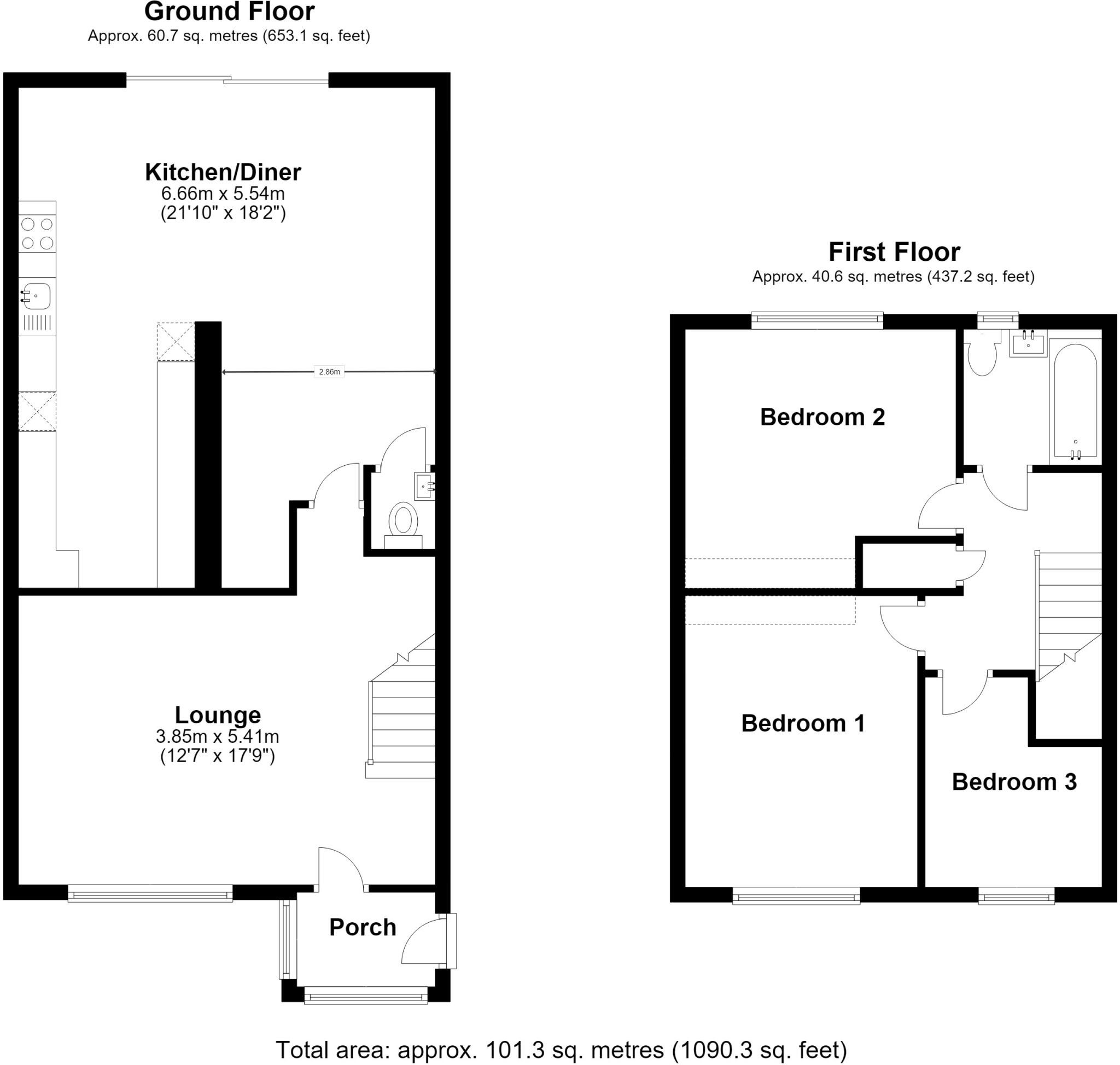 82 St. Stephens Road Canterbury CT2 floorplan