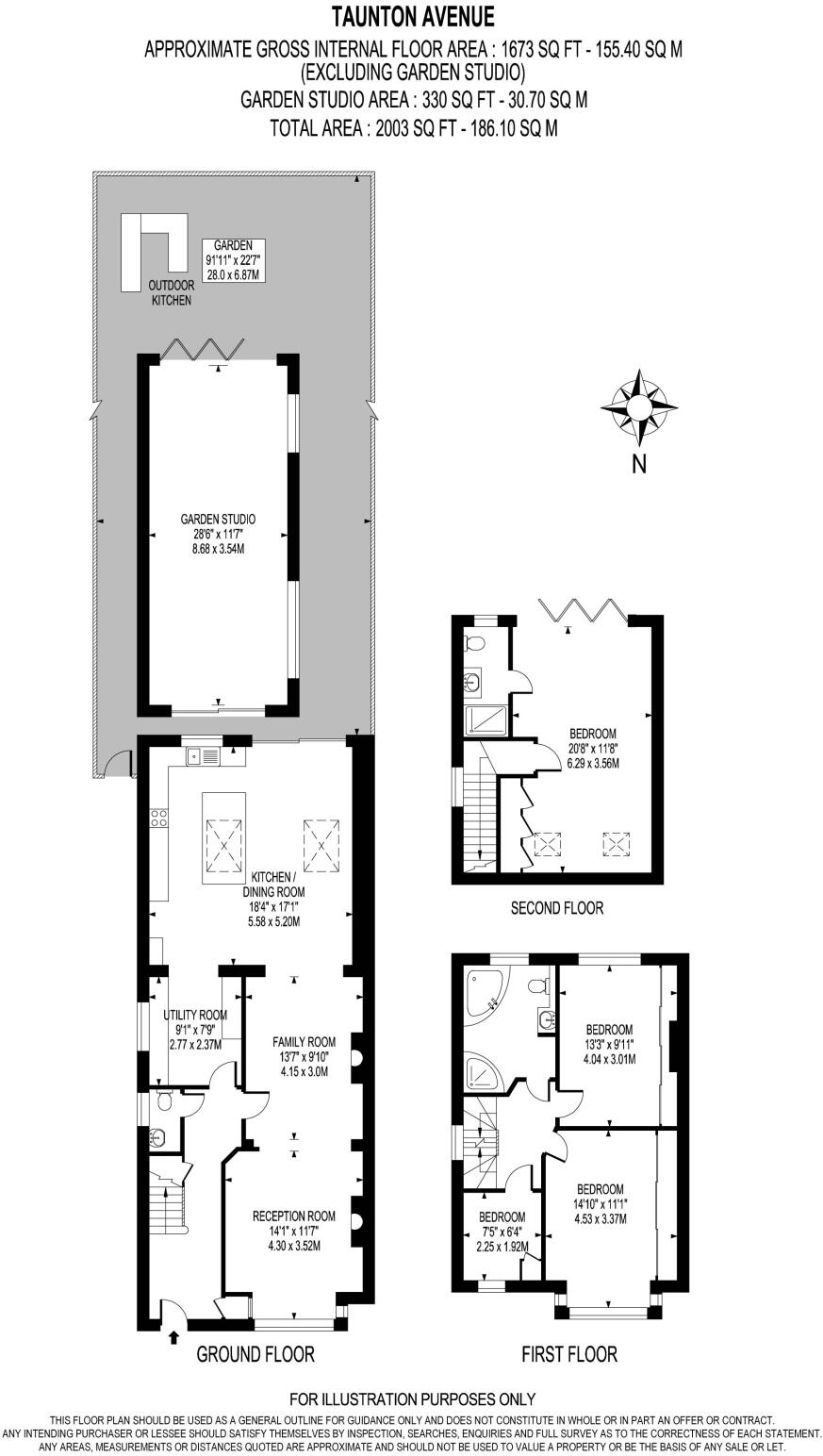 Taunton Avenue, West Wimbledon, SW20 floorplan