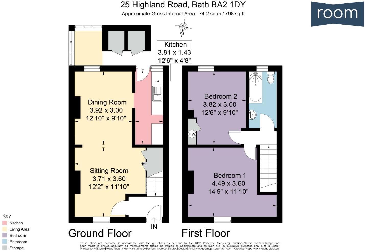 Highland Road, Bath floorplan