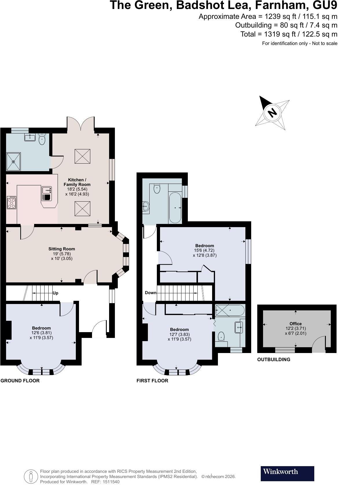 The Green, Badshot Lea, Farnham, Surrey, GU9 floorplan
