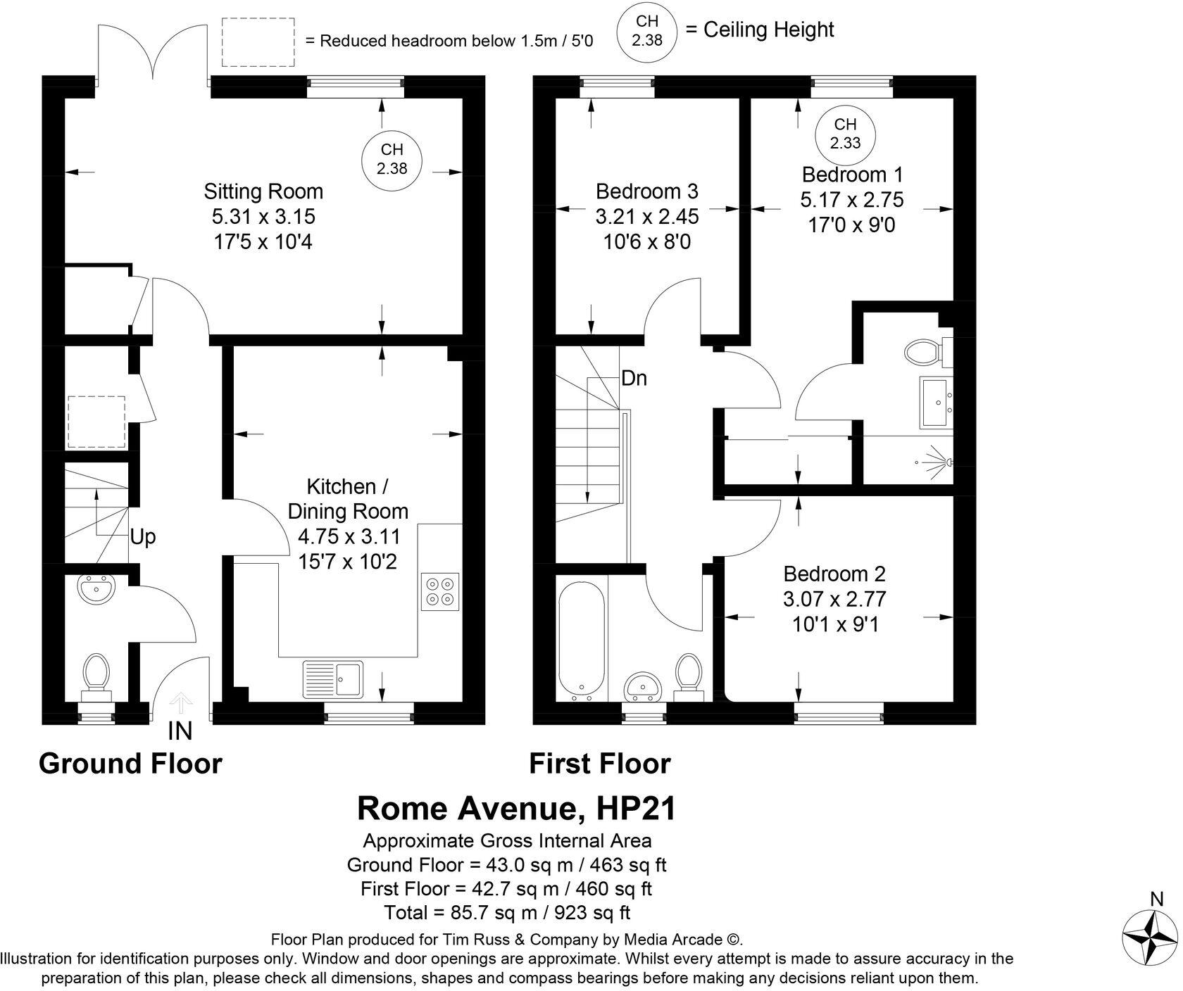 Rome Avenue, Aylesbury, HP21 floorplan
