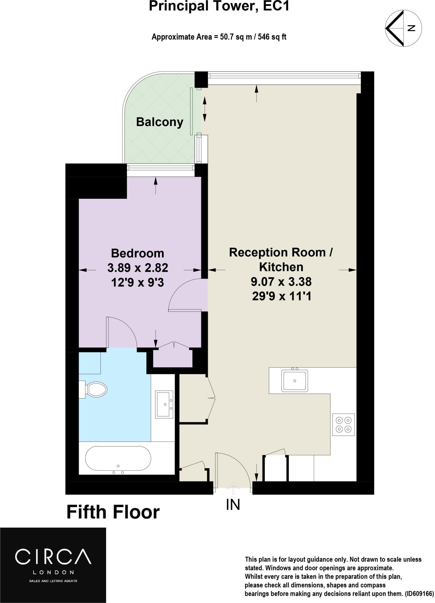 Principal Tower, Principal Place, EC2A floorplan