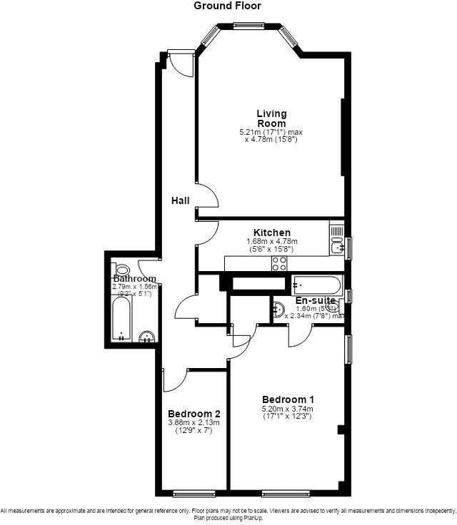 To Let - Park Plaza, Park Crescent, Southport, PR9 - Two Bed Ground Floor Apt floorplan