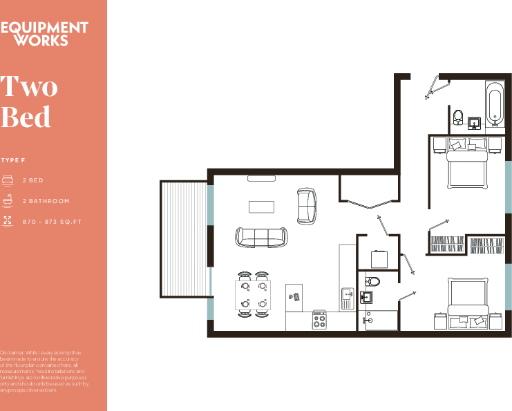 Flat D508, 2 Vanguard Way London E17 6DL floorplan