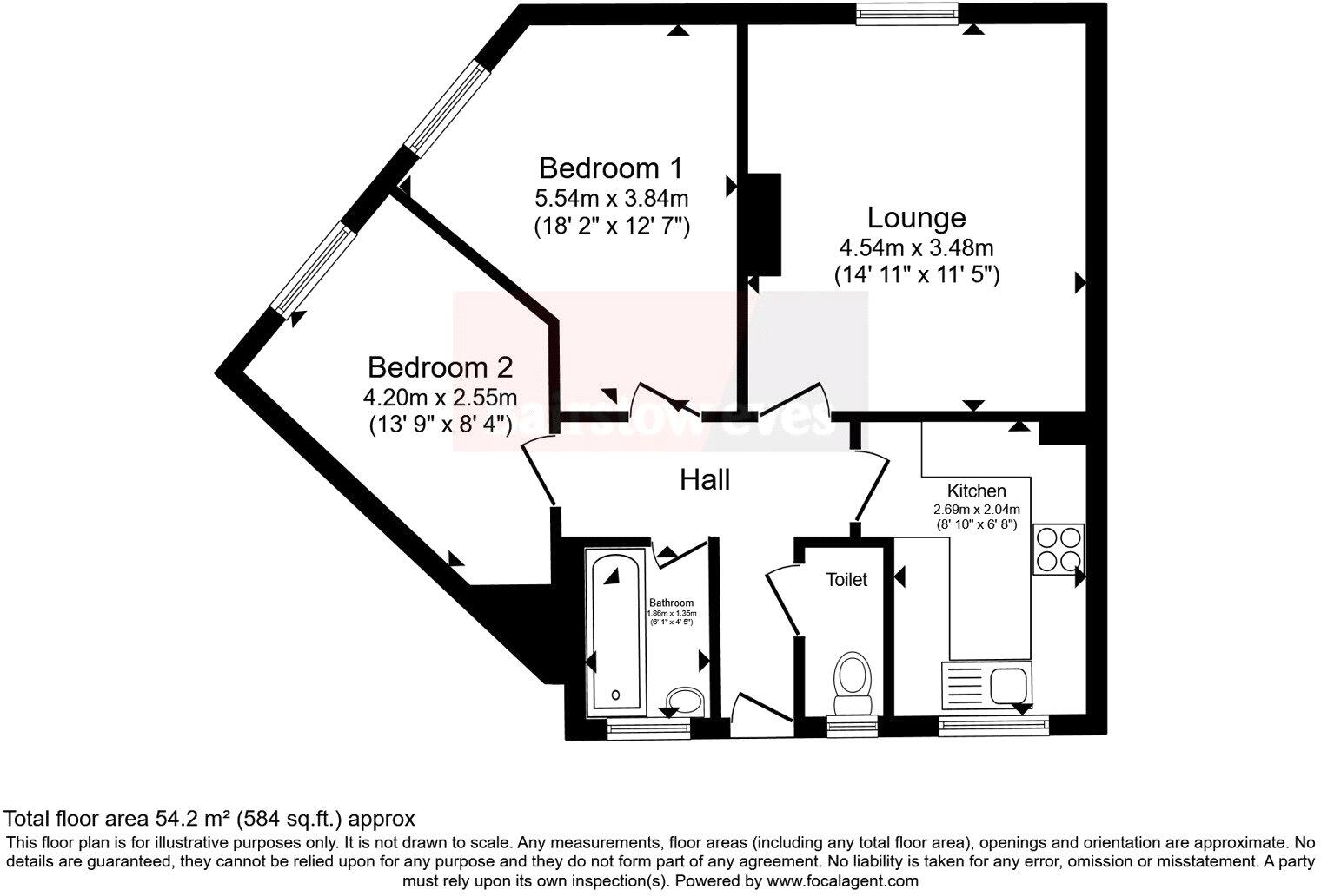 Albion Avenue, London, SW8 floorplan