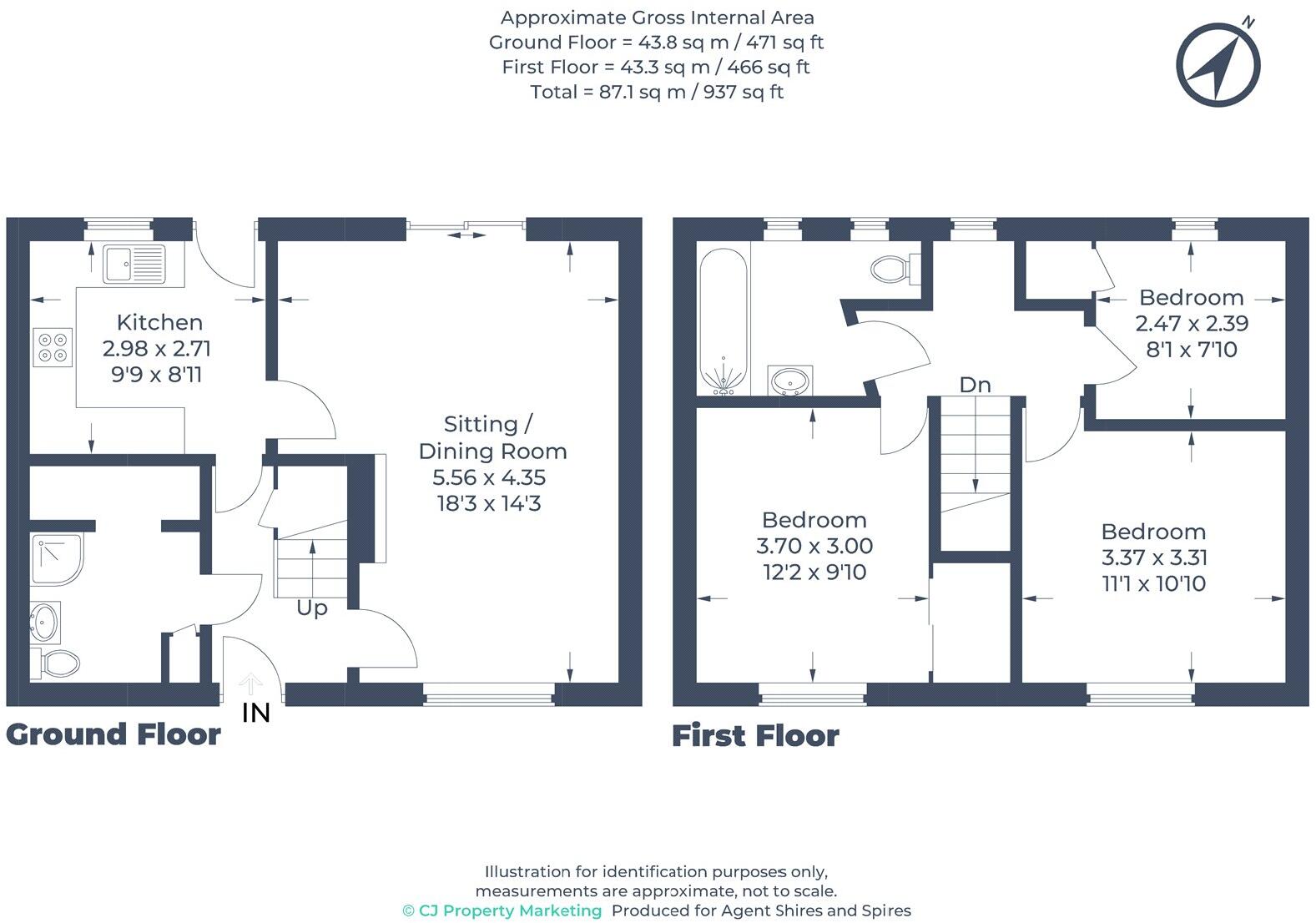 Girdlestone Road, Headington, OX3 floorplan