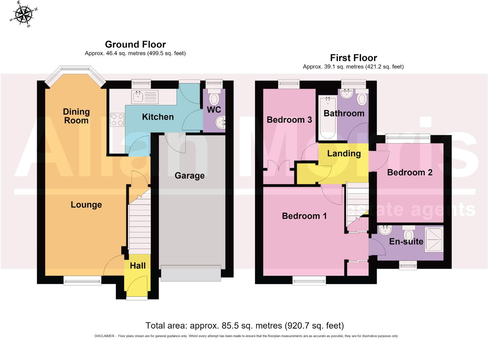 14 Hardy Court, Barbourne, Worcester.  WR3 8AT floorplan