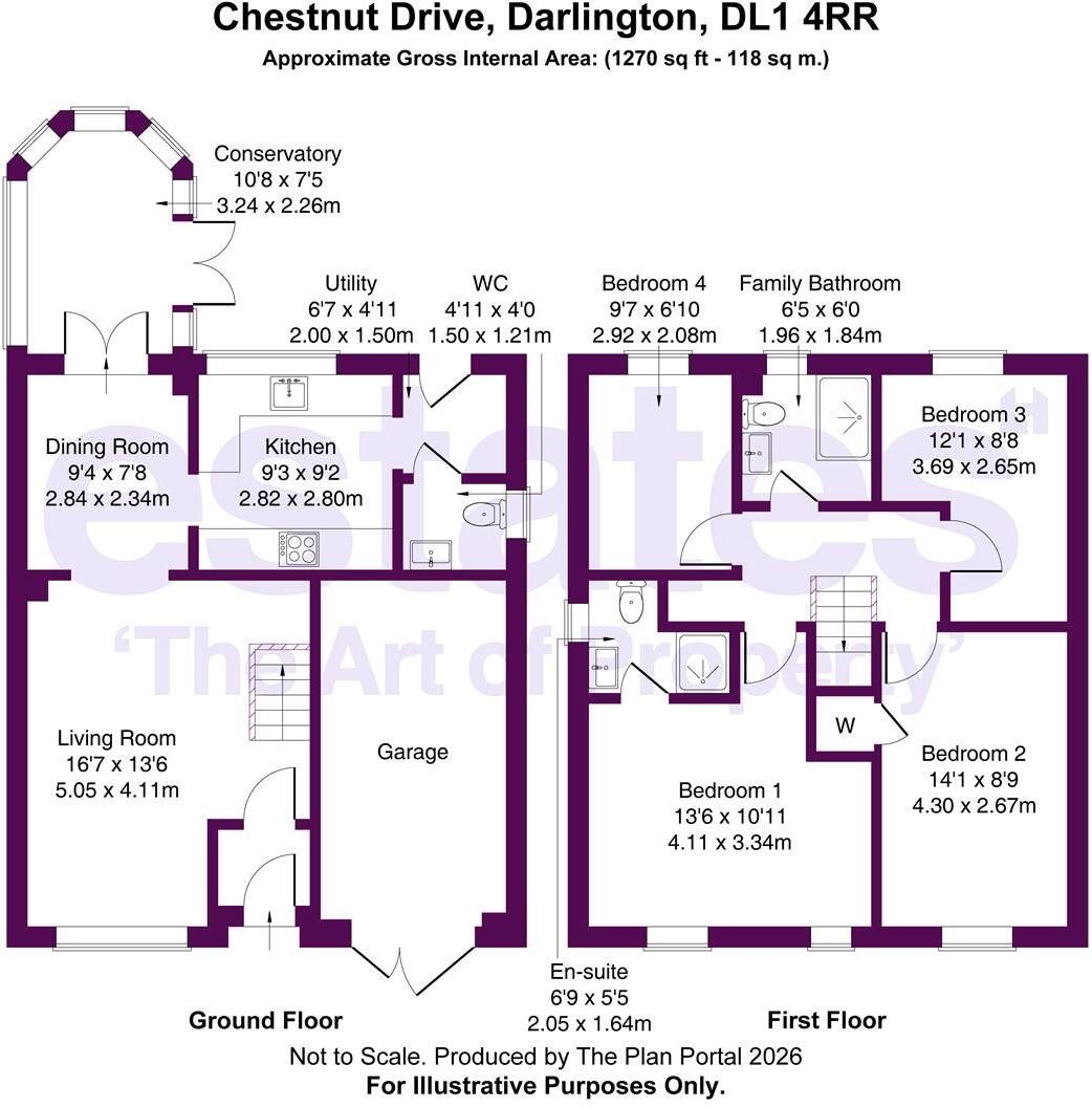 Chestnut Drive, Darlington, DL1 4RR floorplan