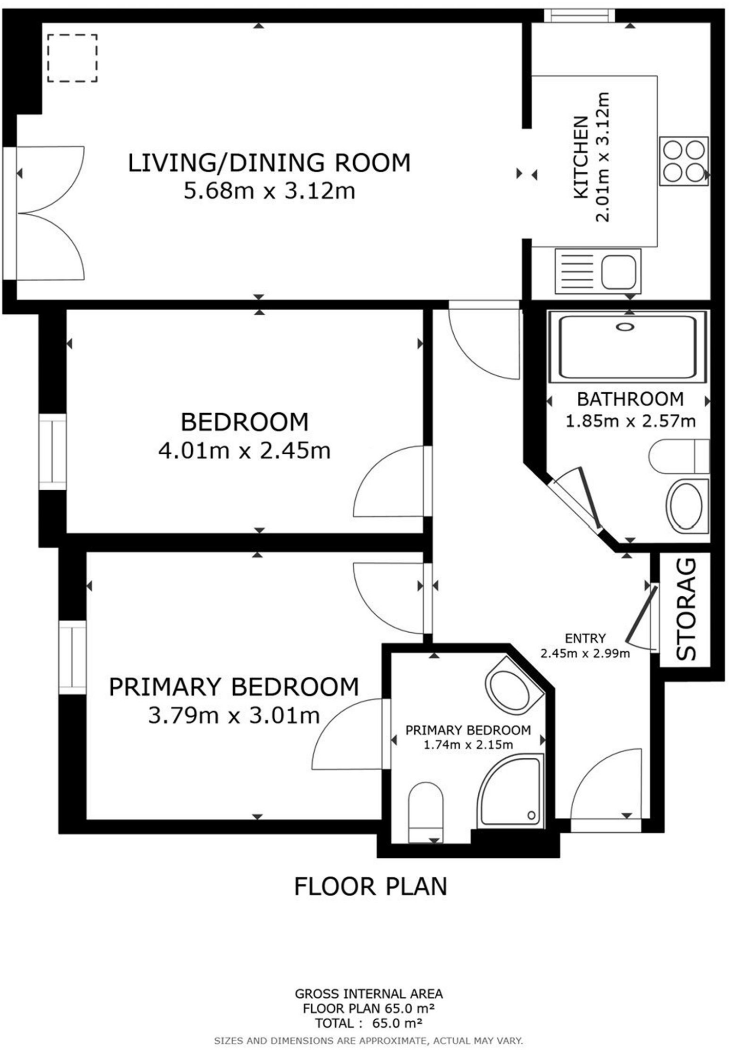 The Ropewalk, Nottingham, NG1 floorplan