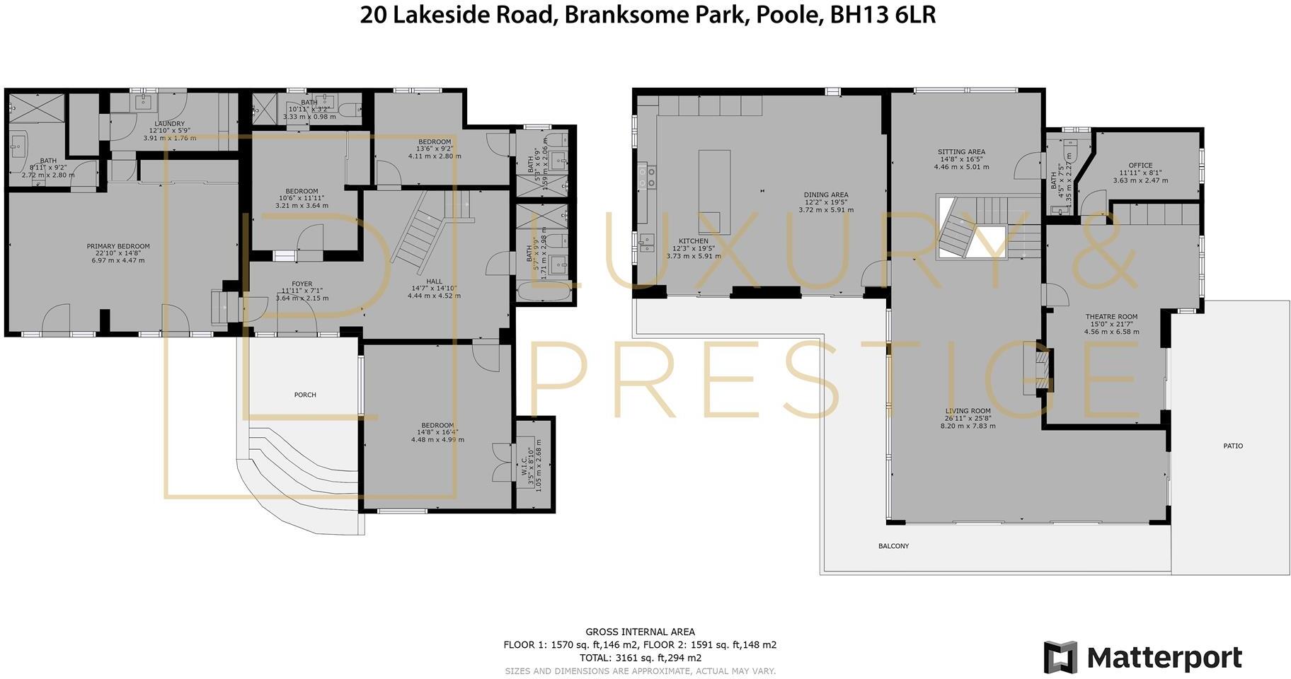 Lakeside Road, Branksome Park floorplan